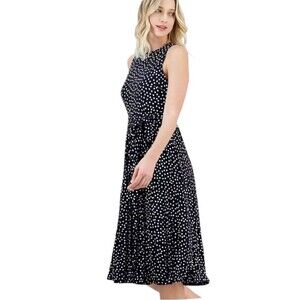 Charter Club Black White Polka Dot Dress Women’s Plus Size 16